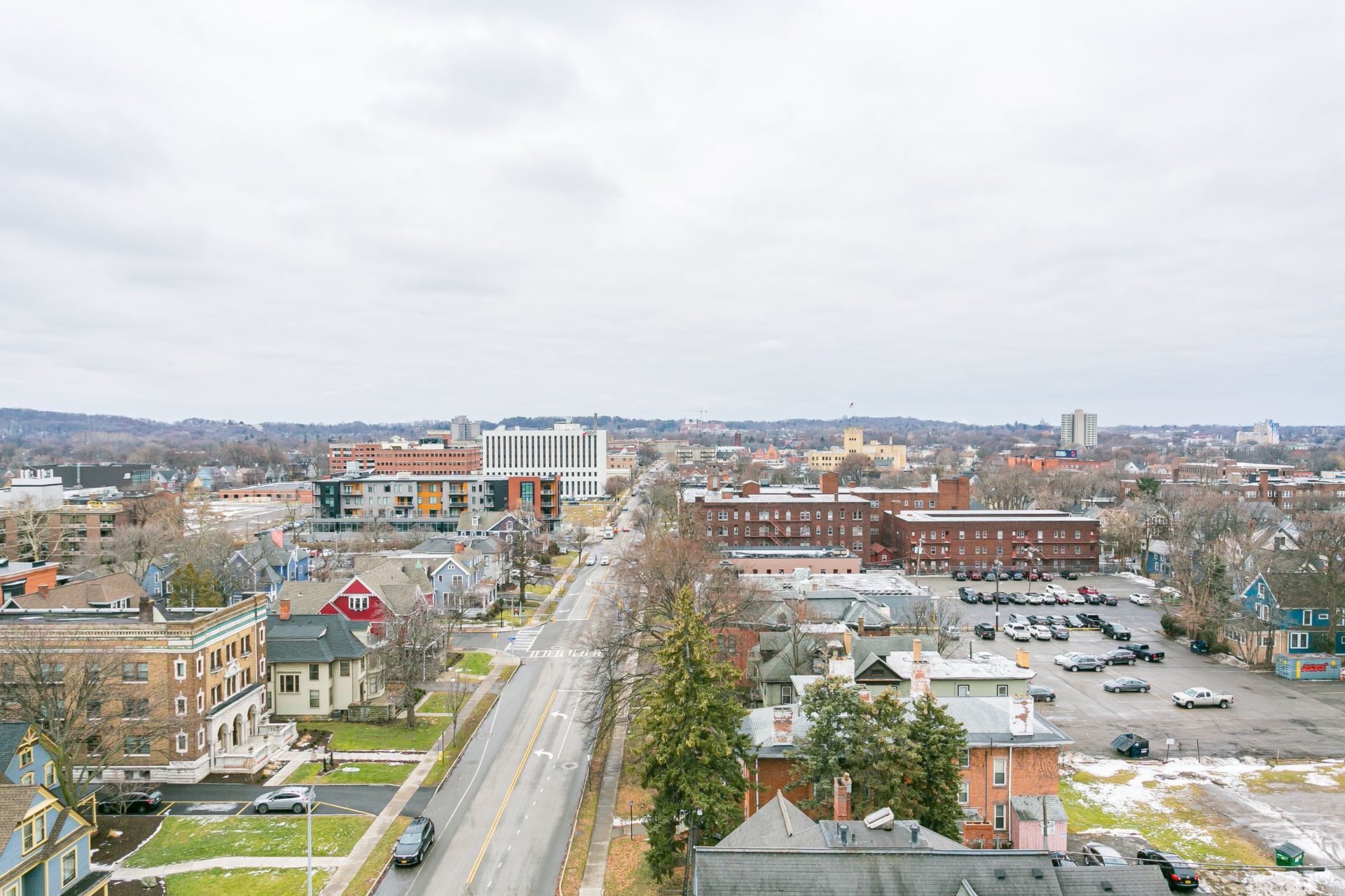 View down Alexandter Street