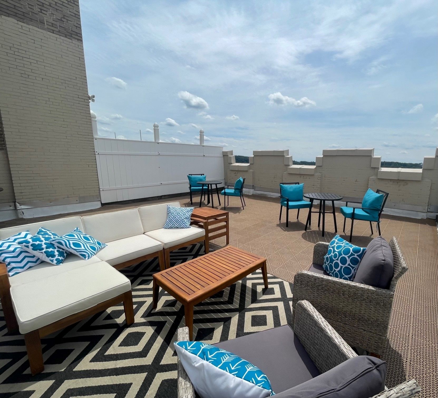 Rooftop patio