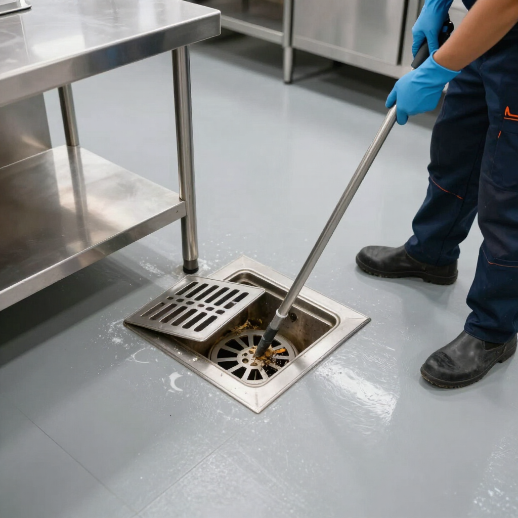Commercial kitchen drain maintenance