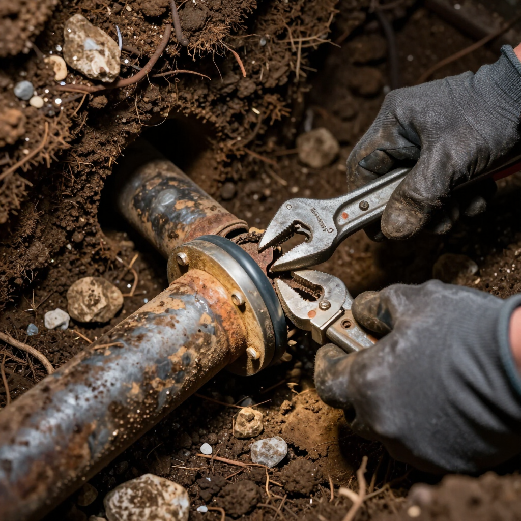 Drain repair pipework