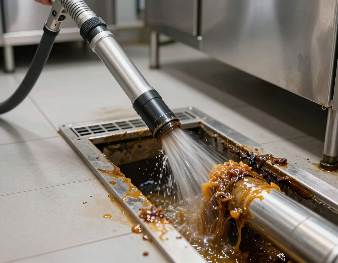 Commercial drain jetting