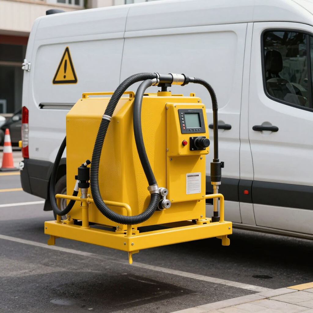 Drain jetting machine