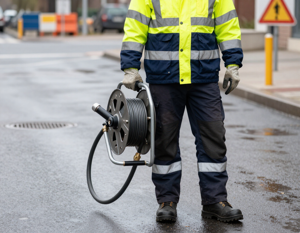 Jetting hose reel