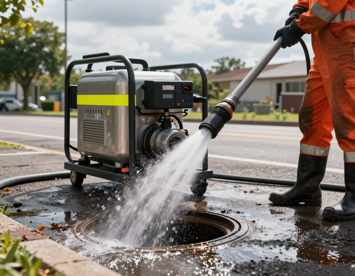 High-pressure water jetting
