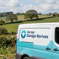 Branded van door