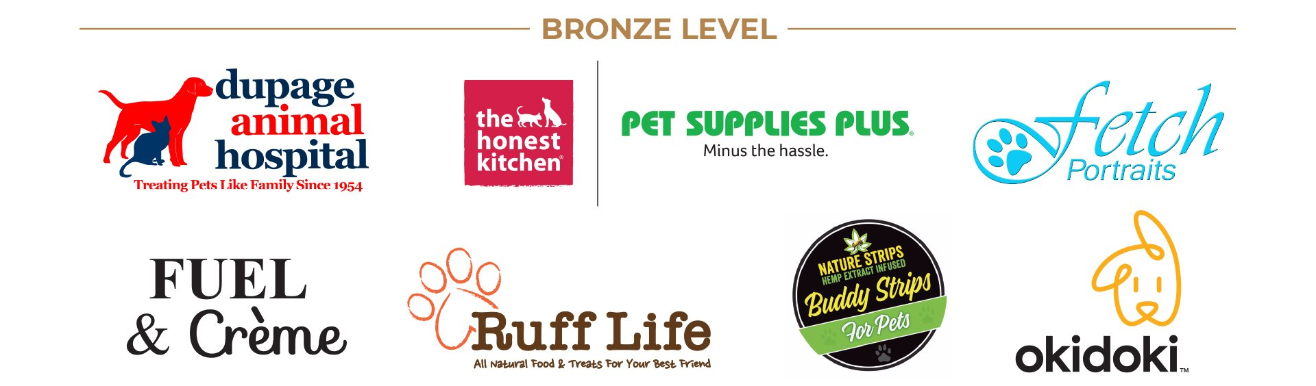 A bunch of logos on a white background including one for ruff life
