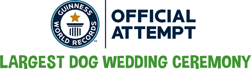 Guinness world records official attempt largest dog wedding ceremony