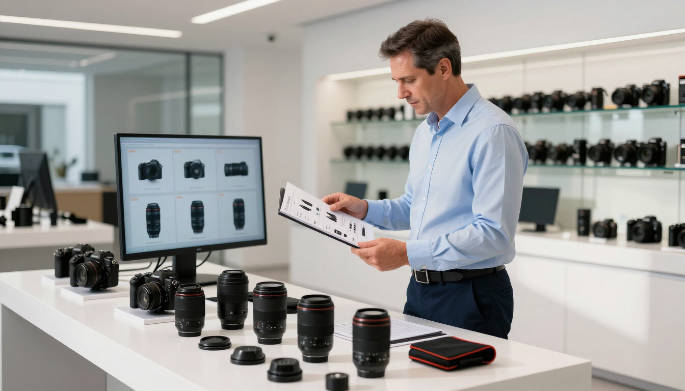 Accurate product data dashboard for camera retailers