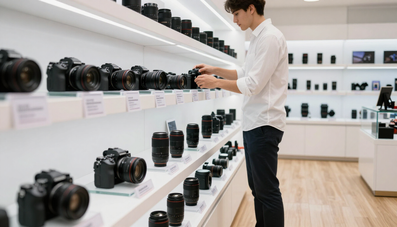 Camera retailer organizing product information