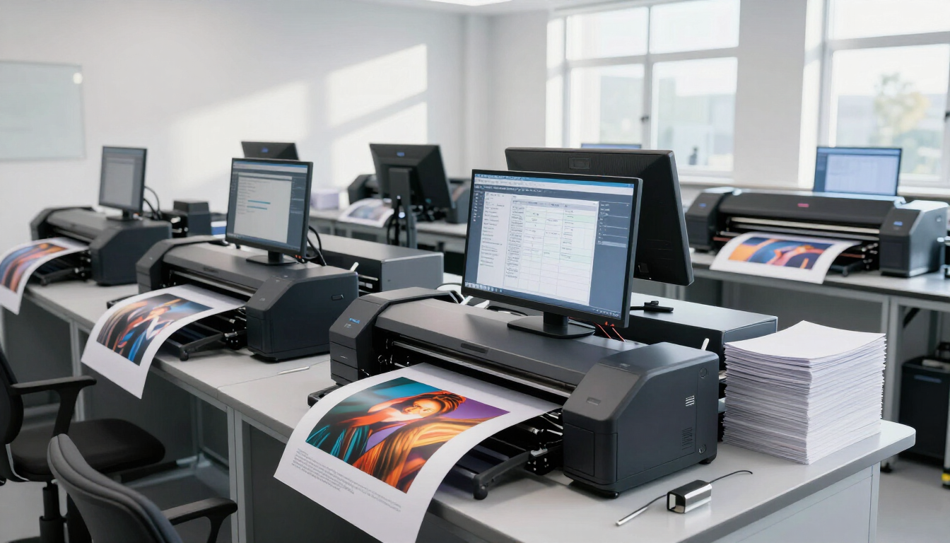 Photo lab automation workflow from order to print