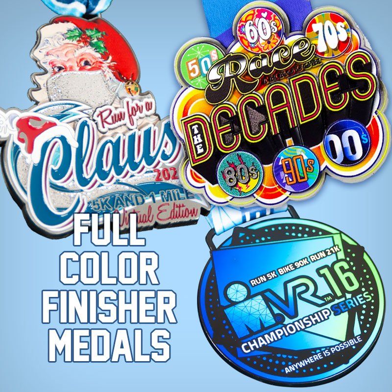 Always Advancing full color UV Printed Medals image