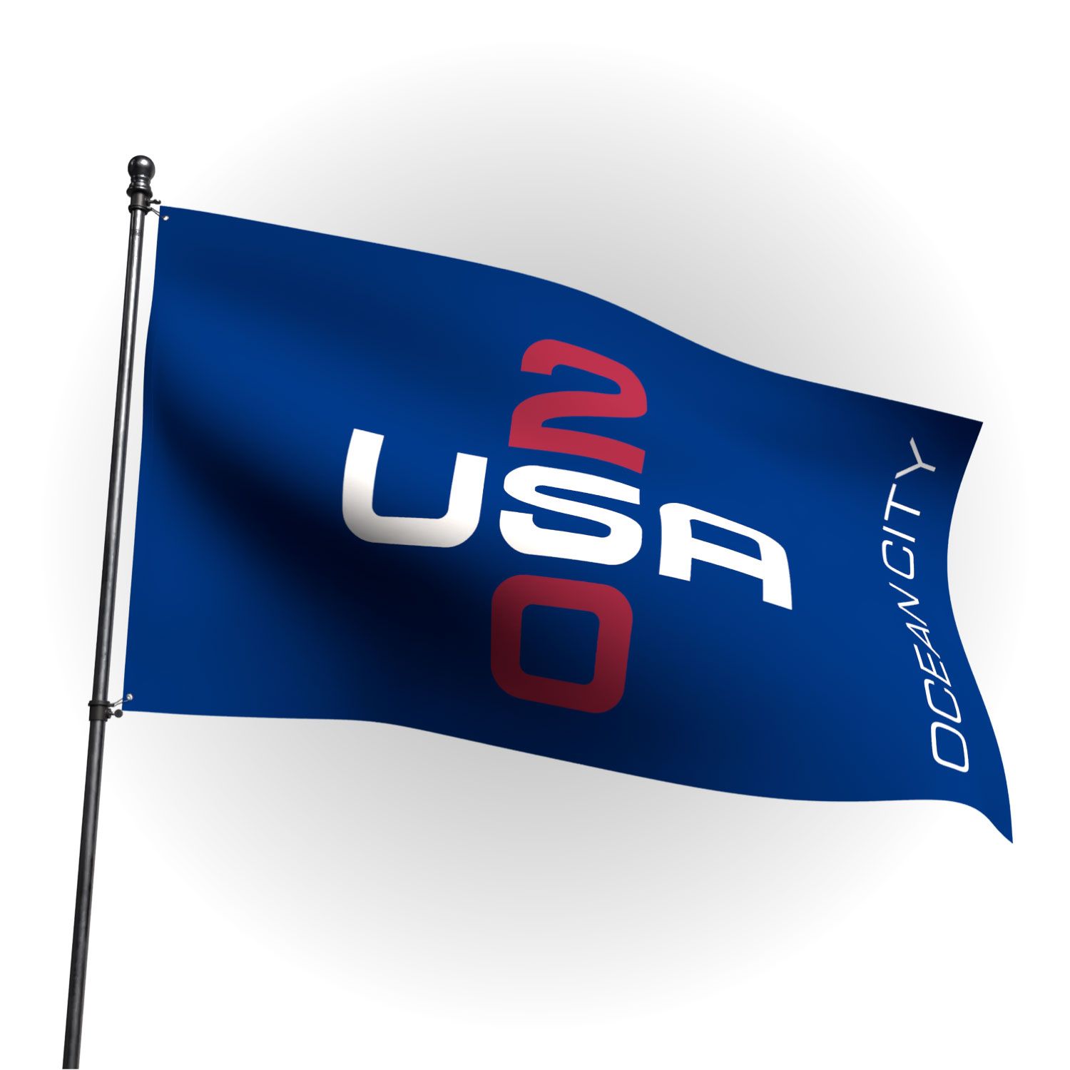 Blue USA 250 Flag