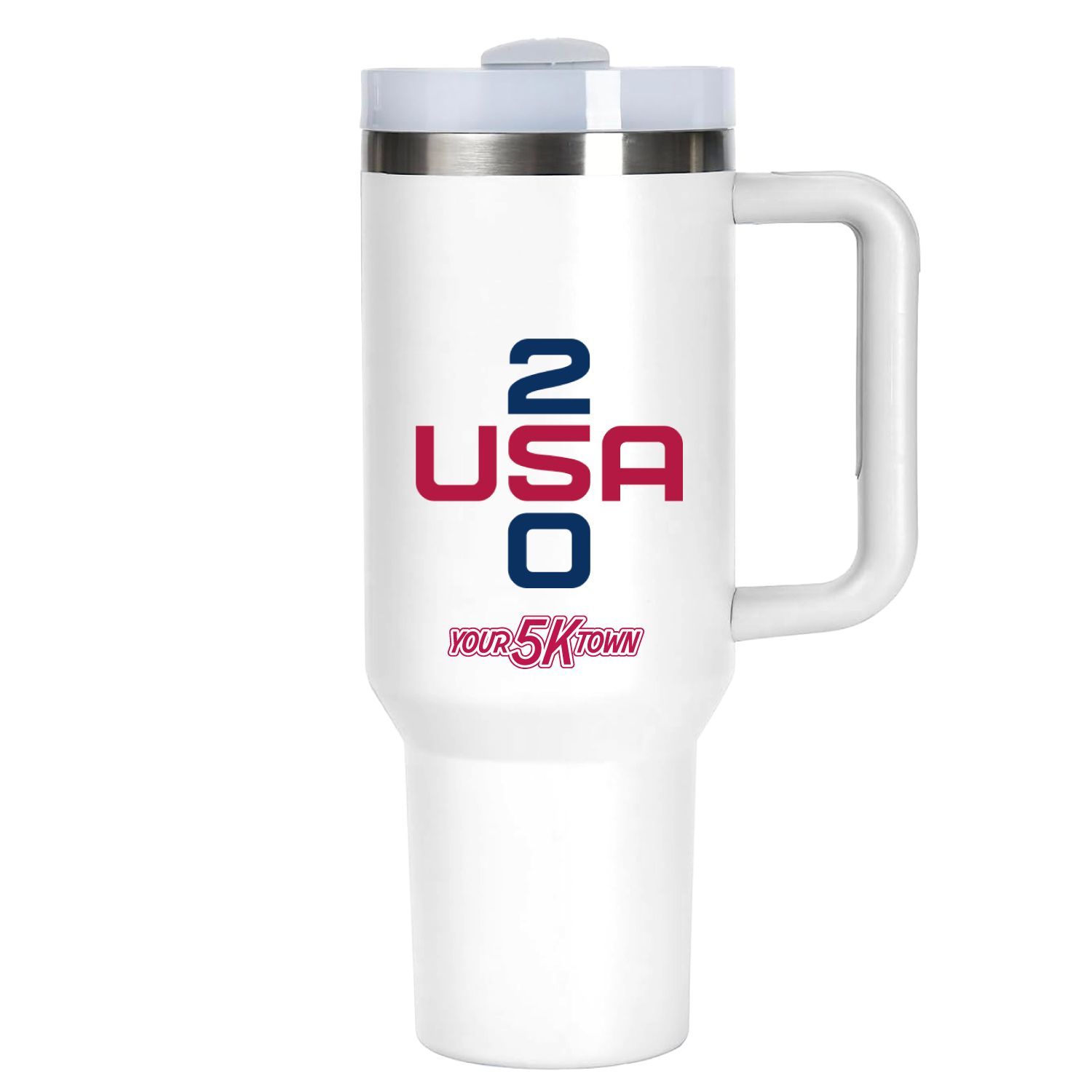 White USA 250 40oz Stainless Steel Tumbler