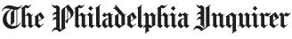 The Philadelphia Inquirer masthead in black gothic type on a white background