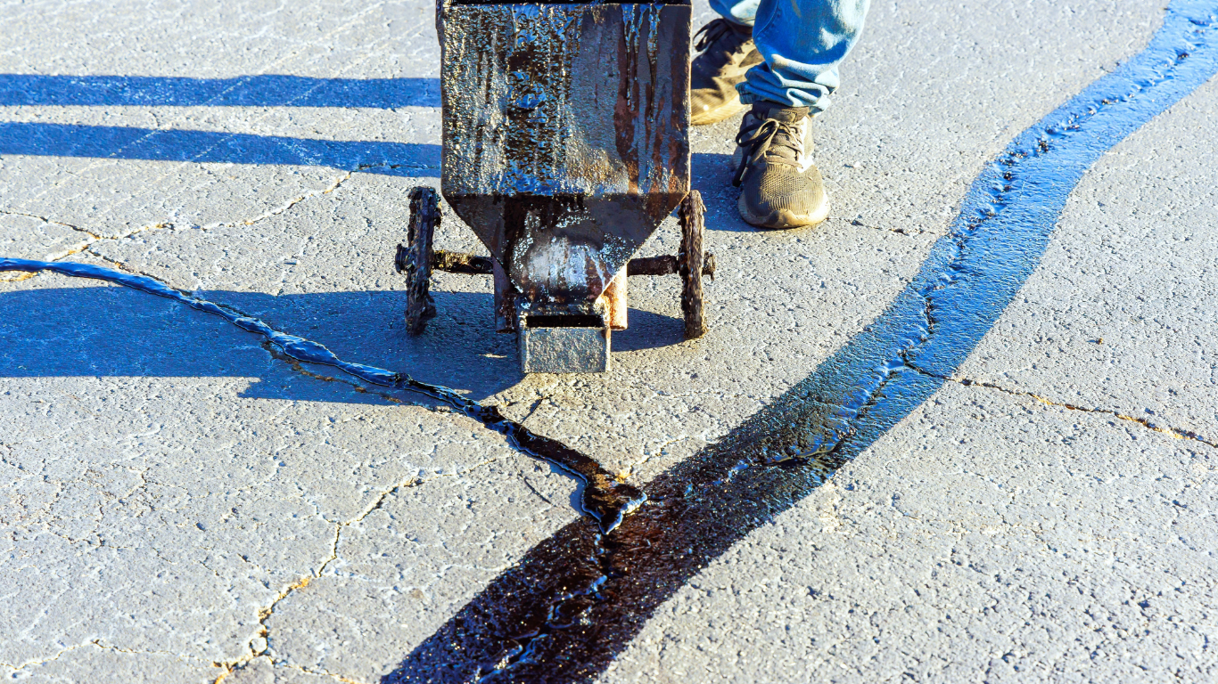 Crack filling and pothole patching