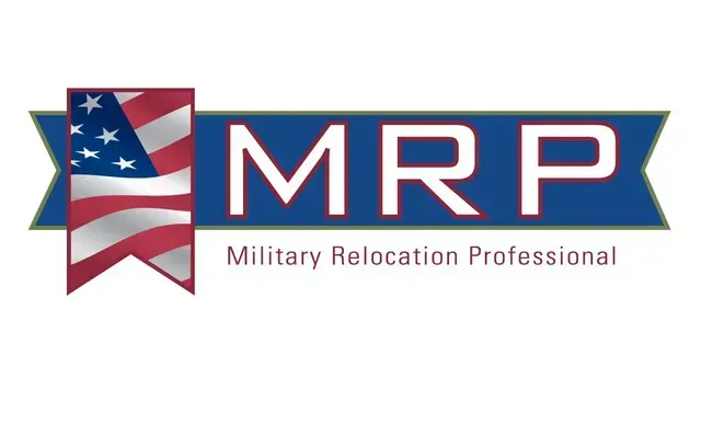 A logo for a company called mrp military relocation professional.