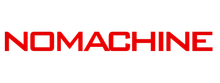 Logotipo vermelho da NOMACHINE sobre fundo branco