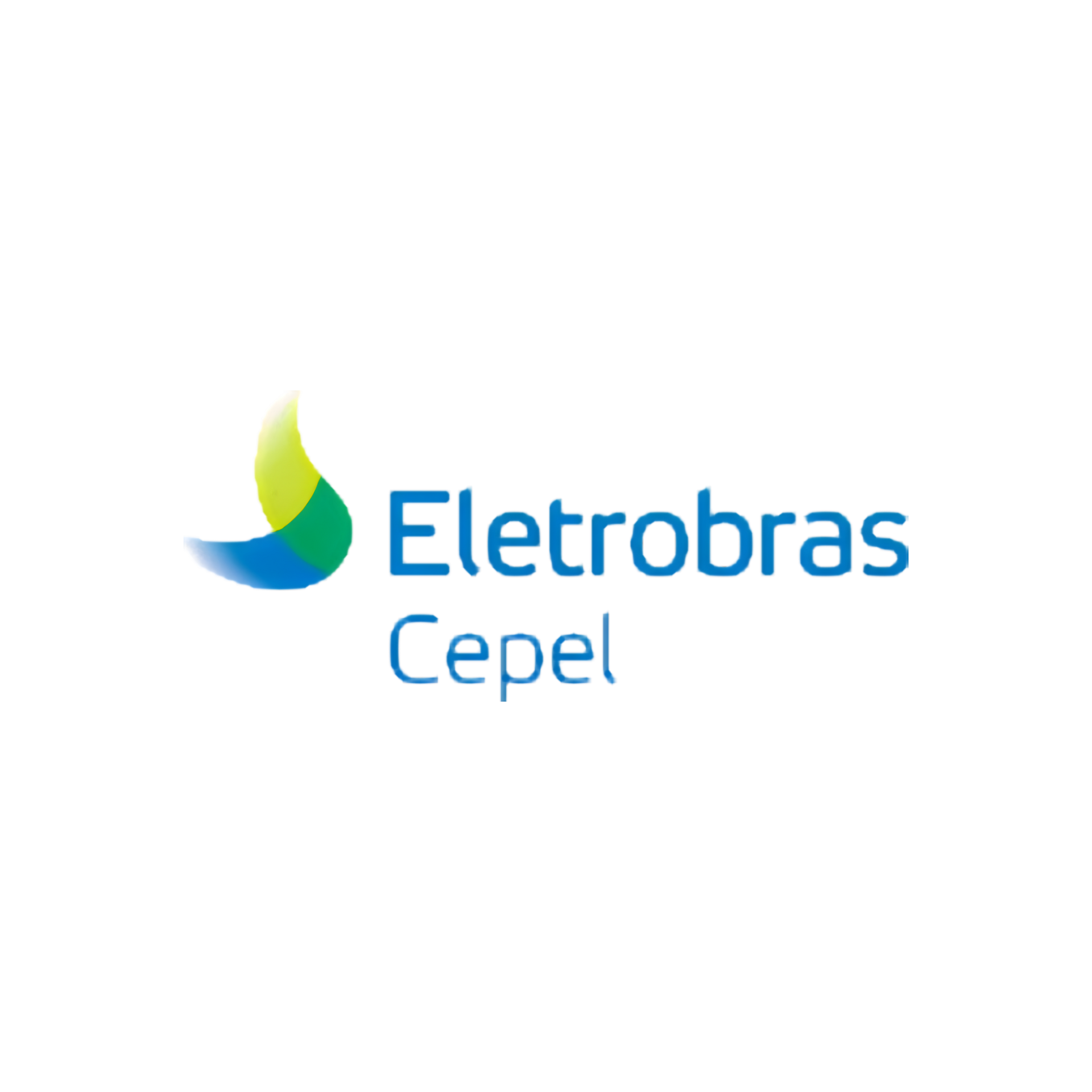 Logotipo da Eletrobras Cepel em azul e verde sobre fundo branco.