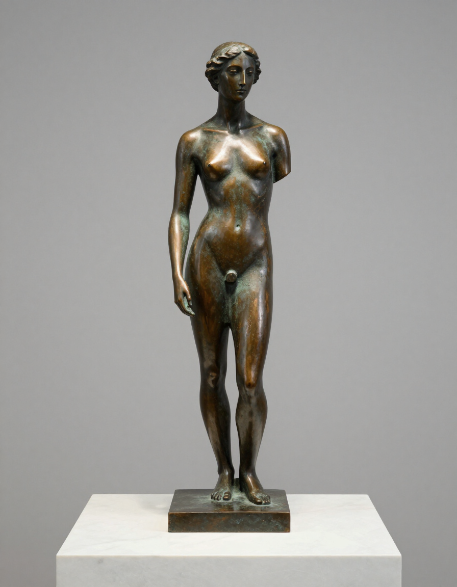 Figura in piedi bronzo