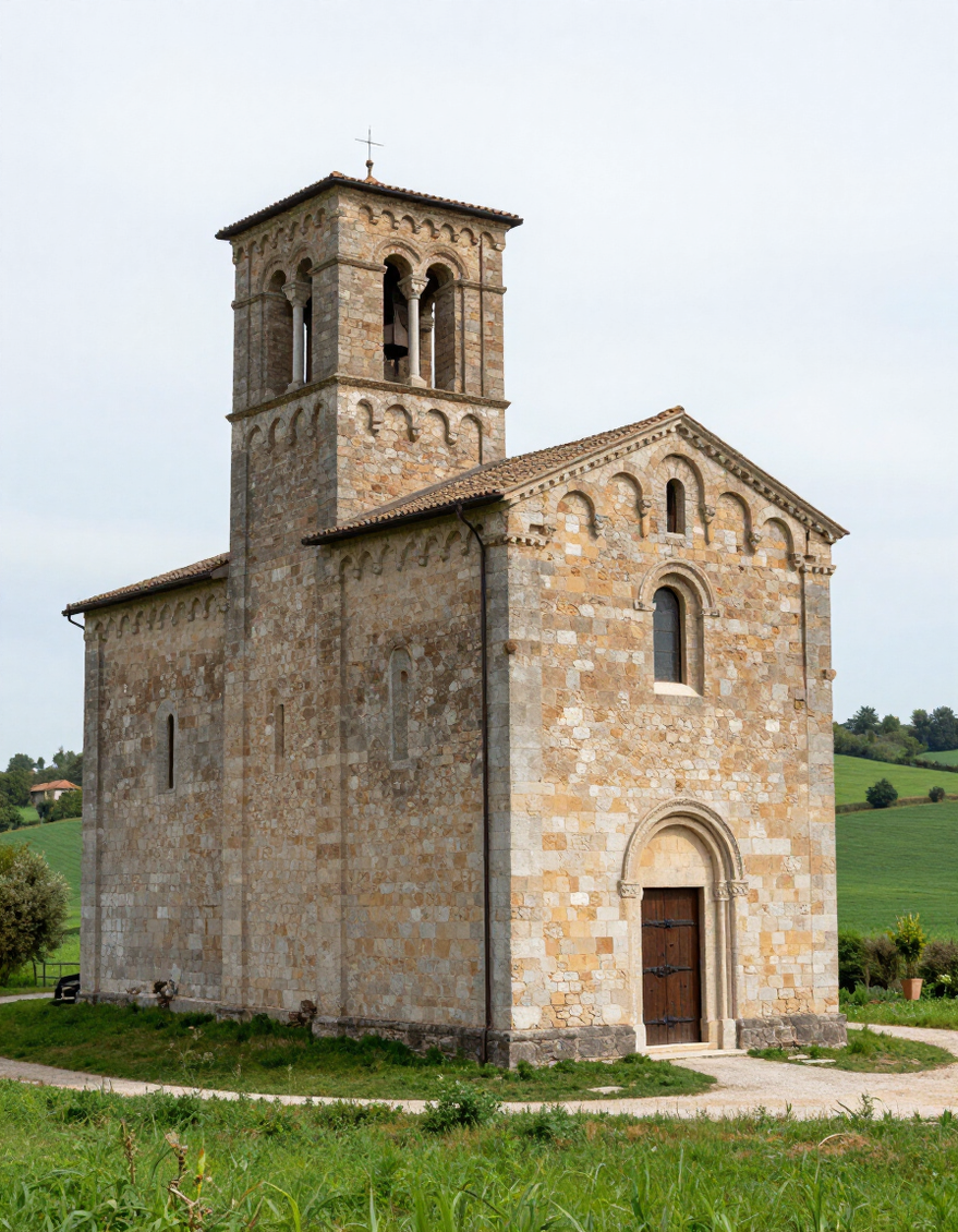 Esterno della Chiesa Matildica nel territorio di Quistello