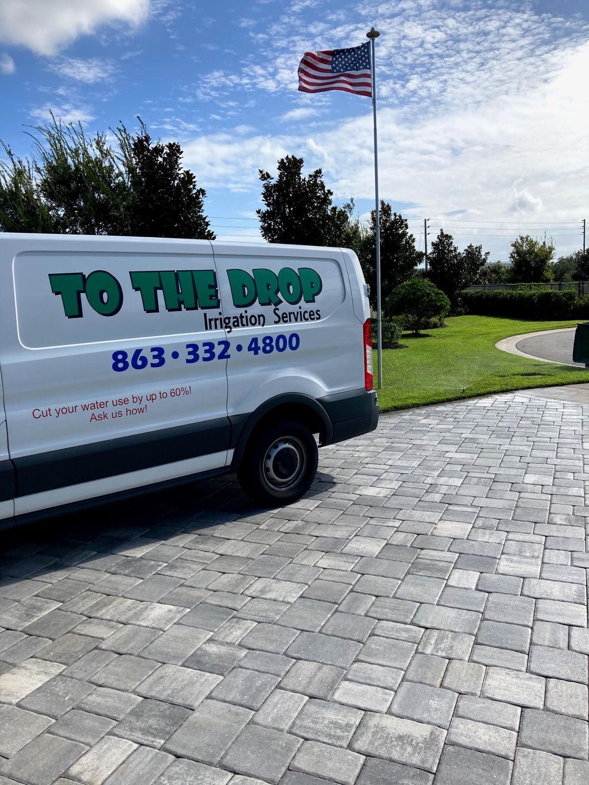 To The Drop Irrigation service van in Central Florida
