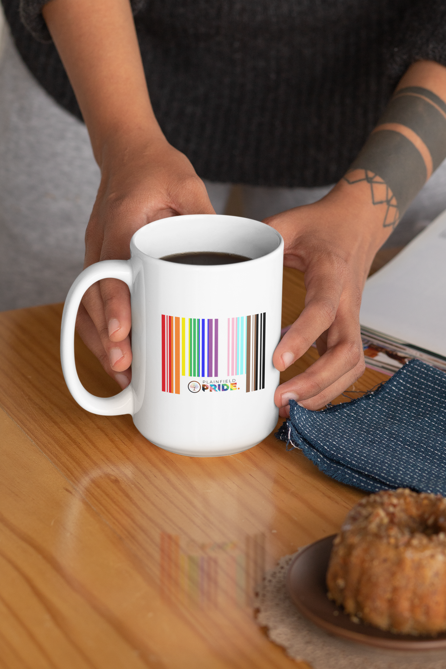 Plainfield Pride Barcode Mug