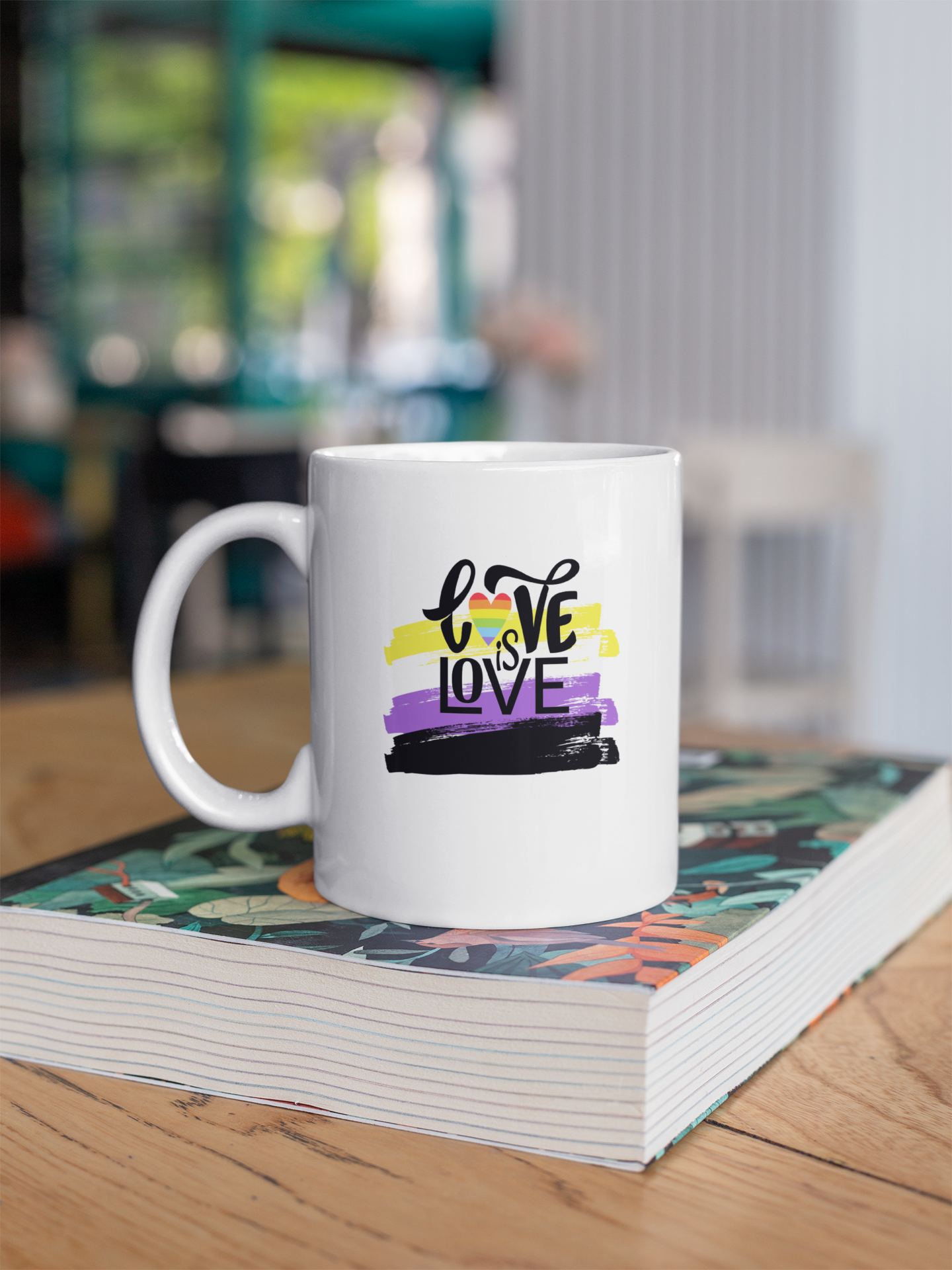 Love is Love Coffee Mug - Non Binary