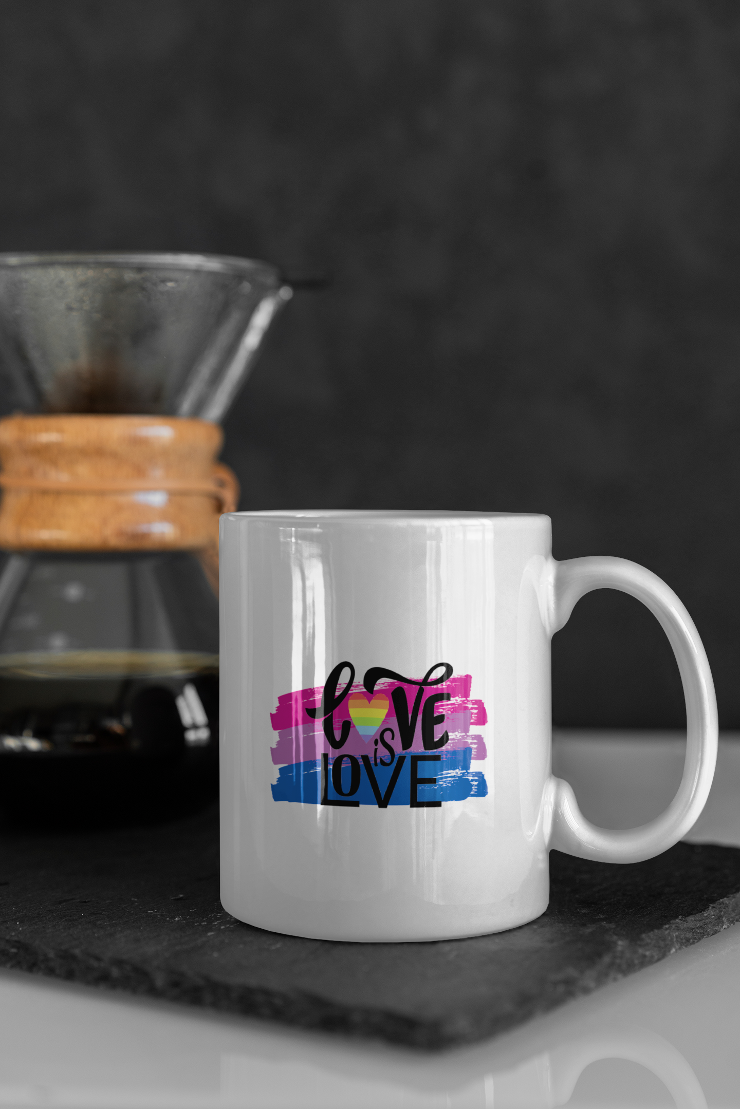 Love is Love Coffee Mug - Bisexual