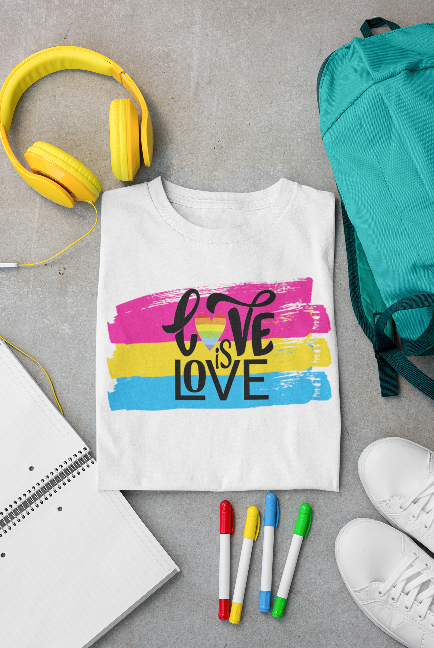 Love is Love T-shirt - Pansexual