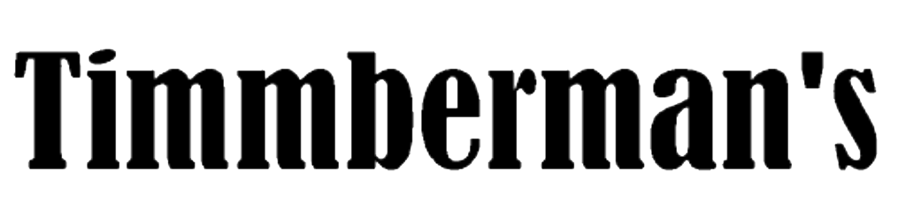 A black and white logo for timmerman 's on a white background