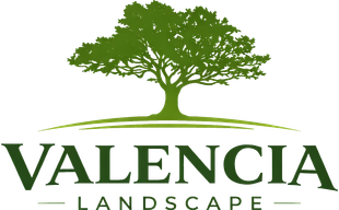 Green tree logo for Valencia Landscape.