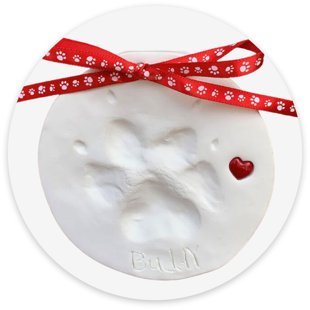 Clay Paw Print