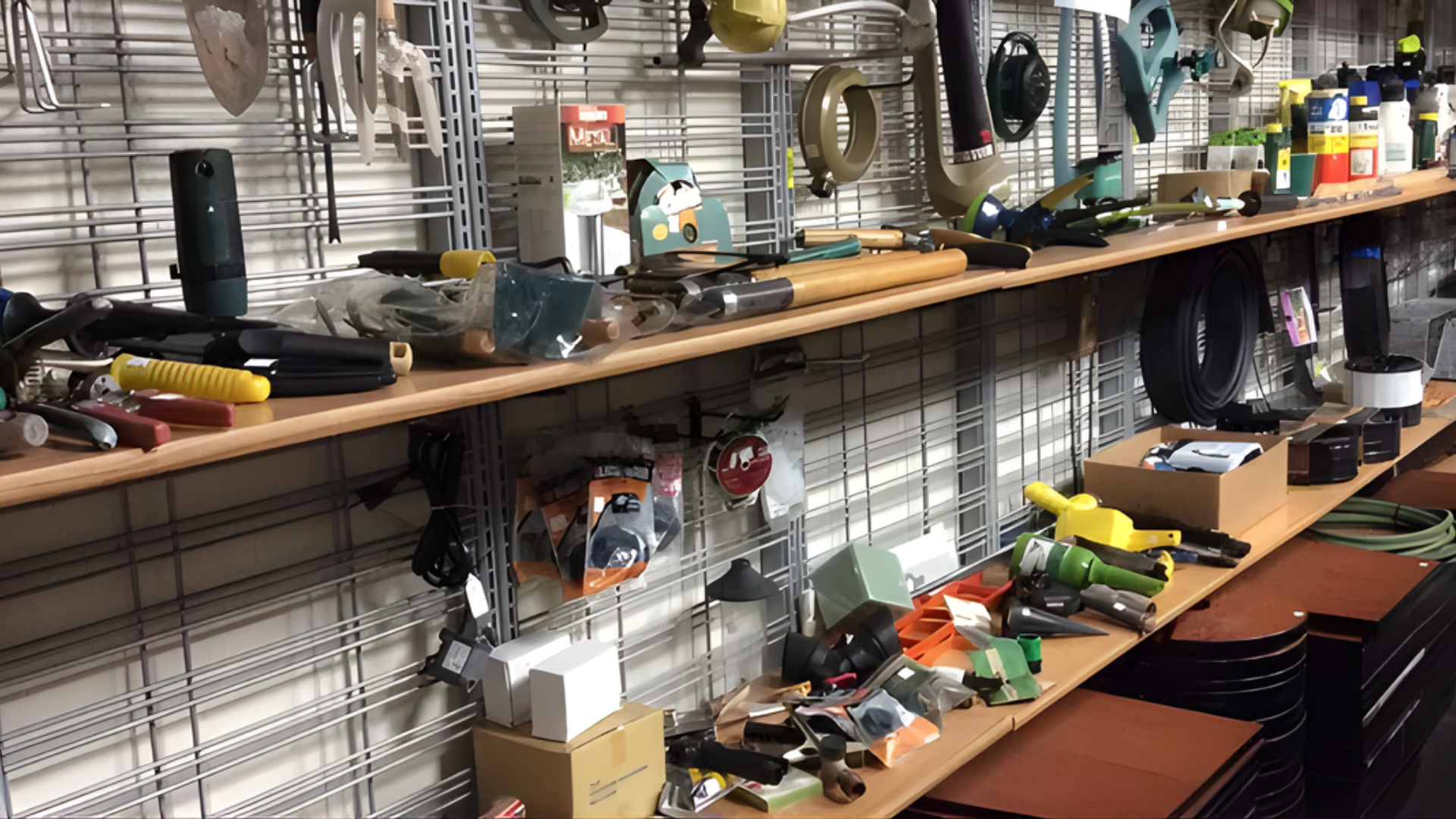 Antique shop interior filled with furniture, decorations, and various items for sale.