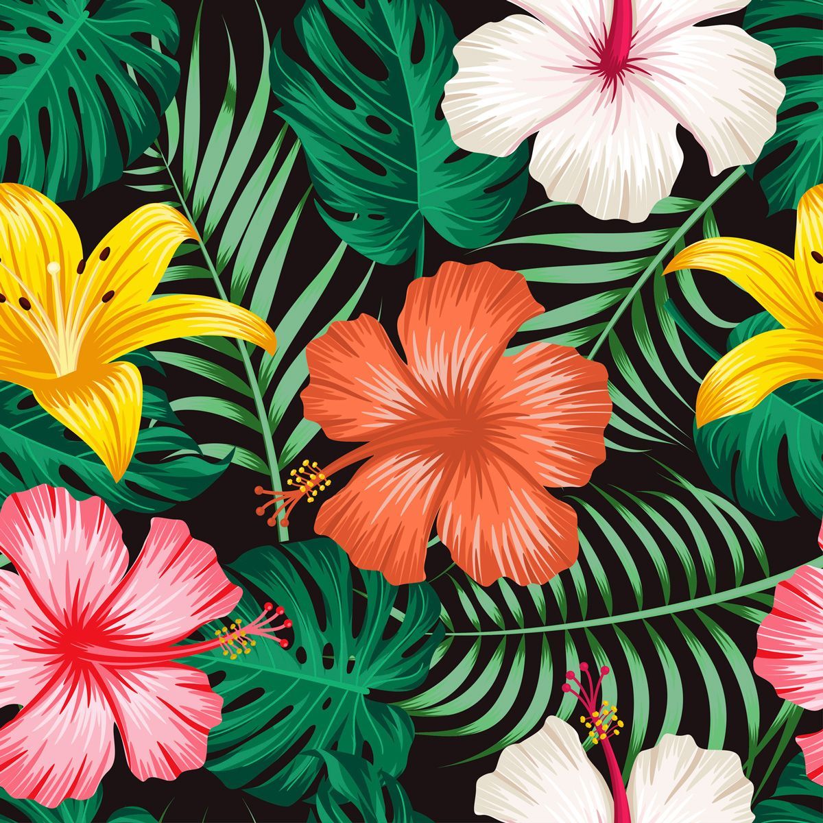 Floral Seamless Pattern — Honolulu, HI — Kaimuki Dry Goods Ltd