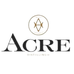 A logo for a company called acre distilling.