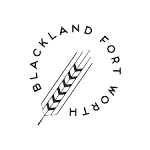 The logo for blackland fort worth is a wheat ear in a circle.