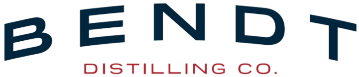 The bendt distilling co. logo is on a white background.