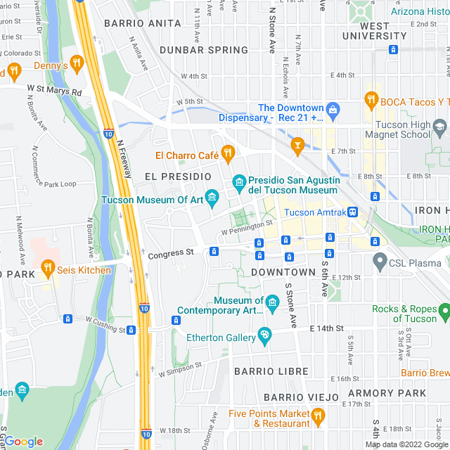 Map of business location