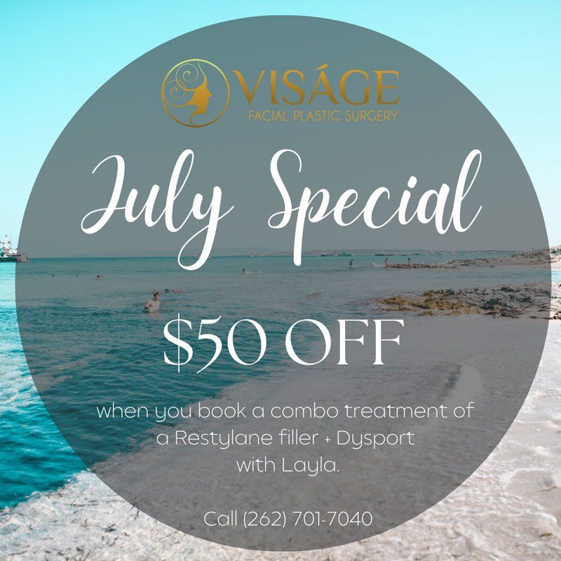 july special on injectables at visage facial plastic surgery