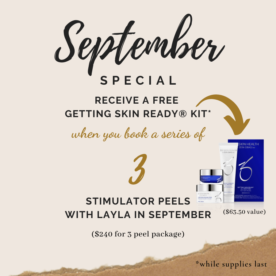september special free getting skin ready kit with peel series
