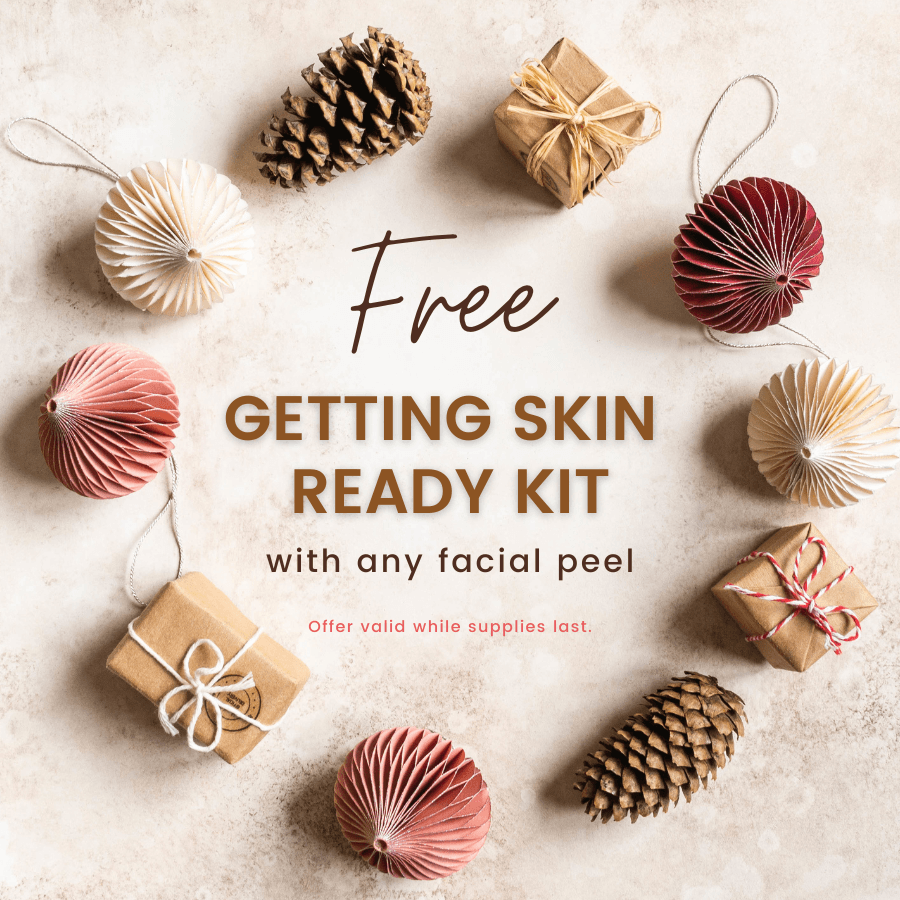free getting skin ready kit with any peel