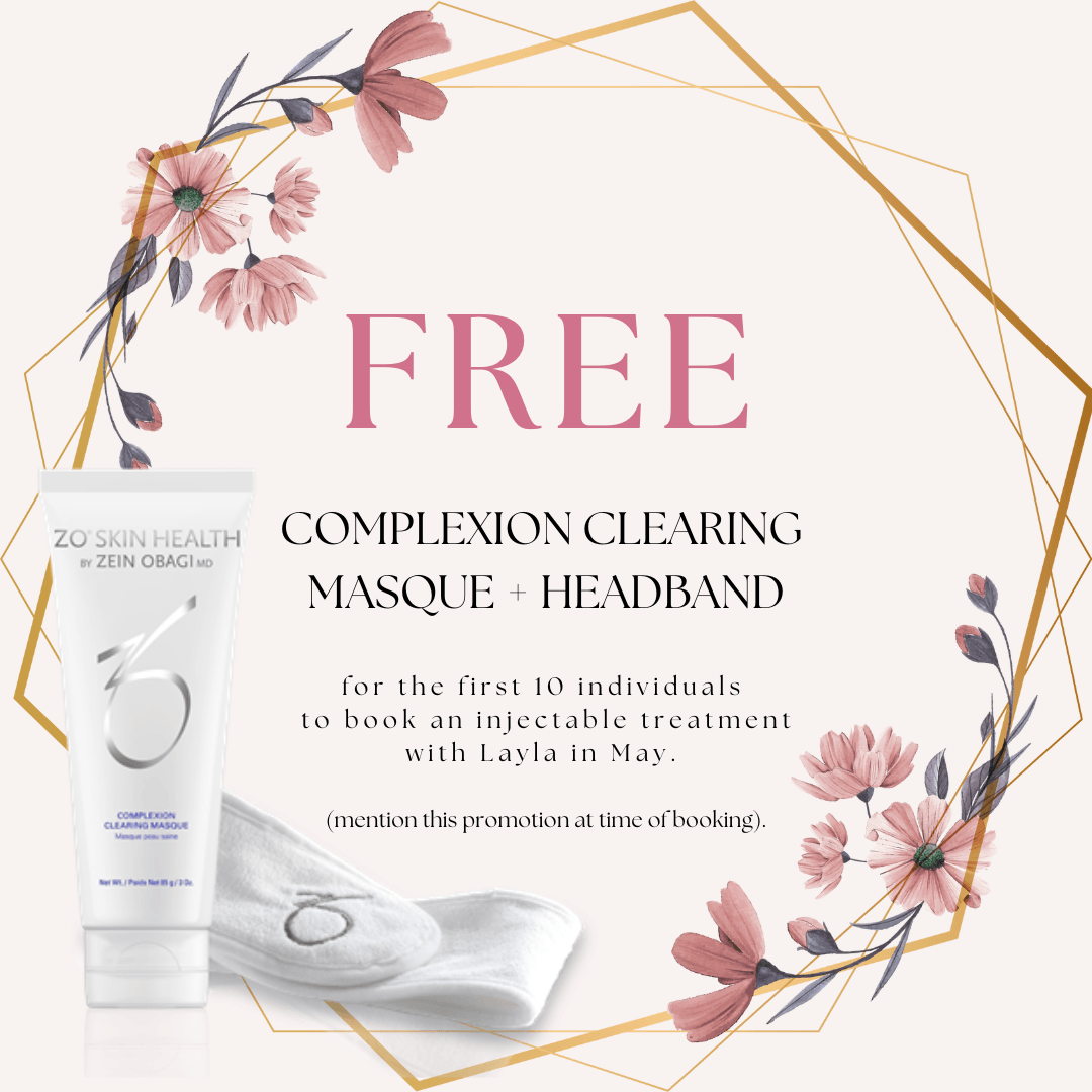 free complexion clearing mask and headband
