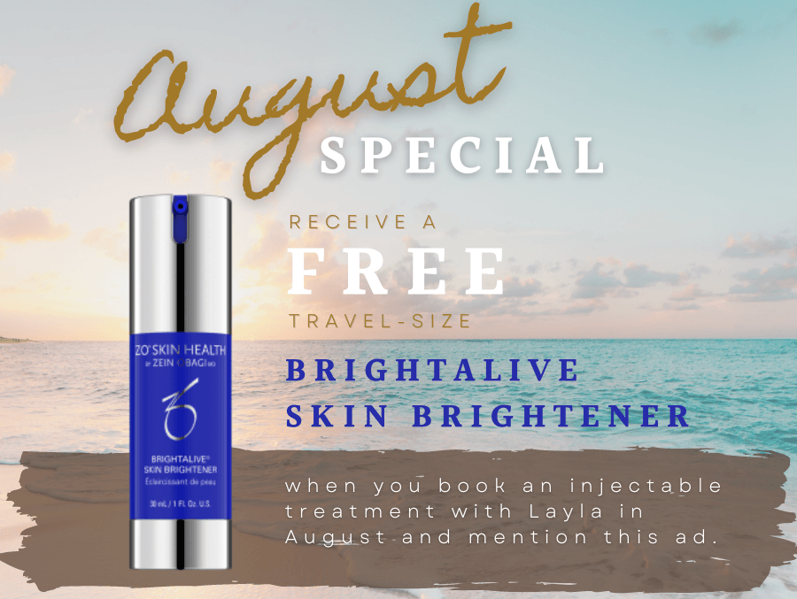 free brightalive skin brightener august special at visage facial plastic surgery
