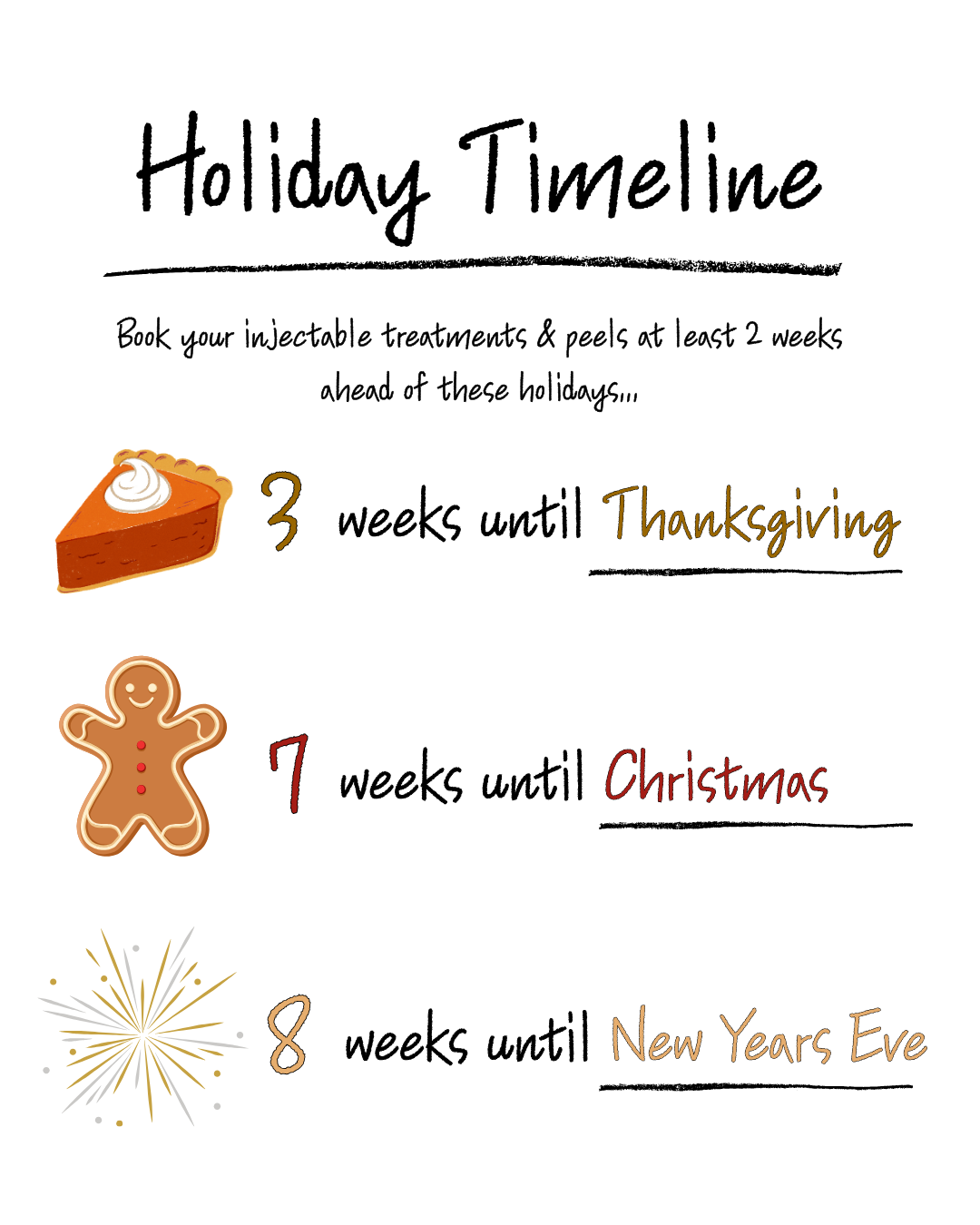 holiday booking timeline