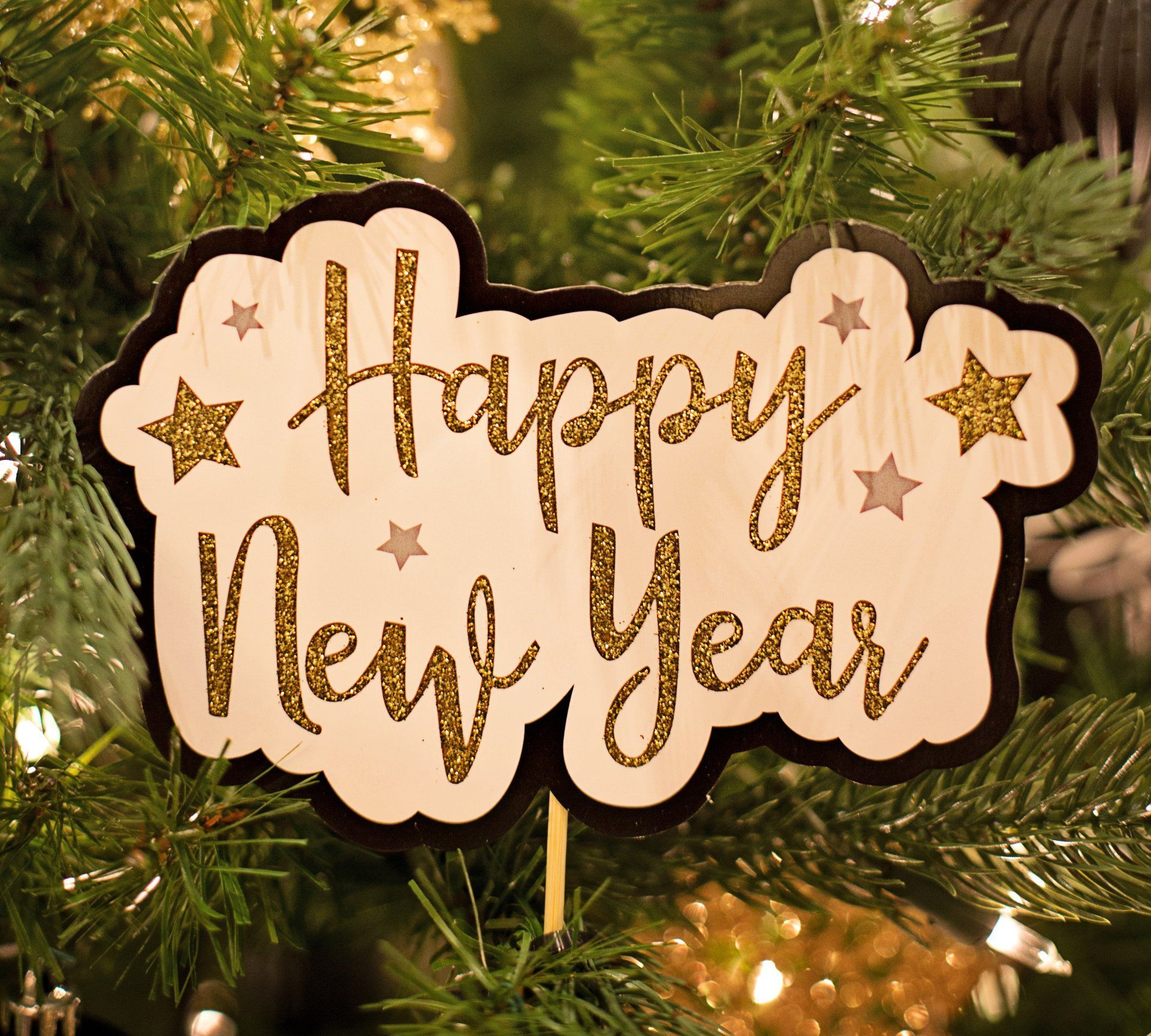 happy new year sign
