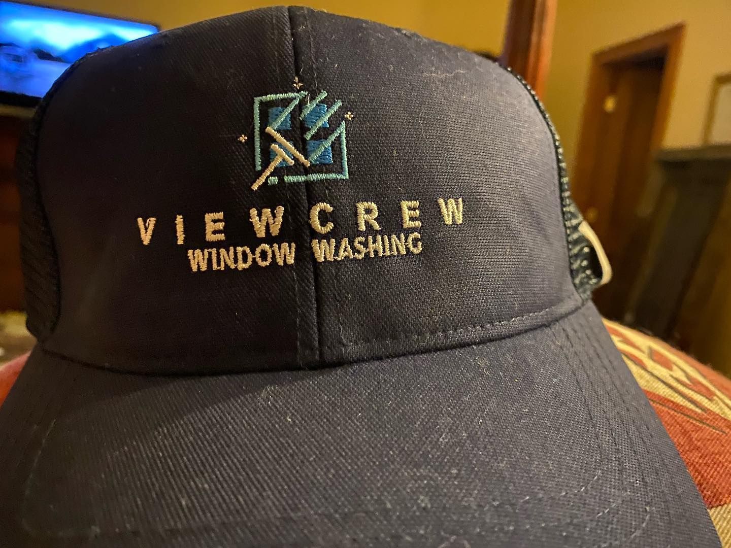 Navy blue hat with