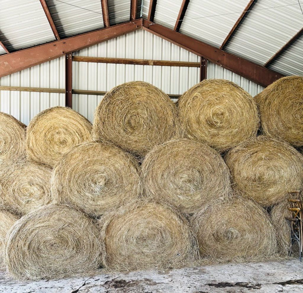 Hay bales at Rocking T farm