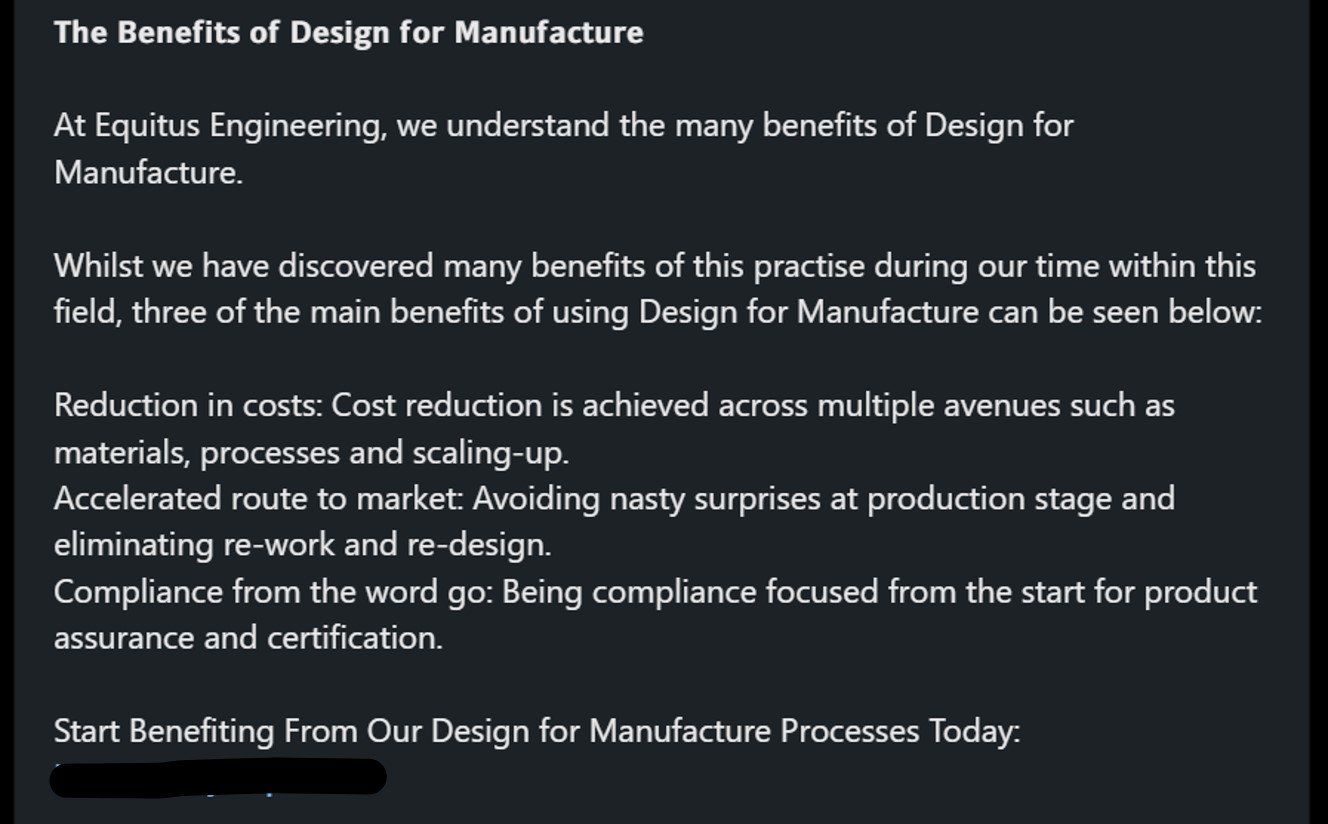 Manufacturing and Engineering Company Example Copy