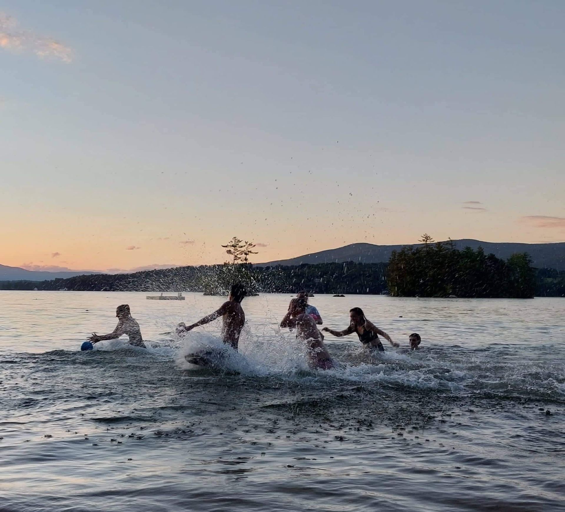 Family Camp in New England, on Lake Winnipesaukee