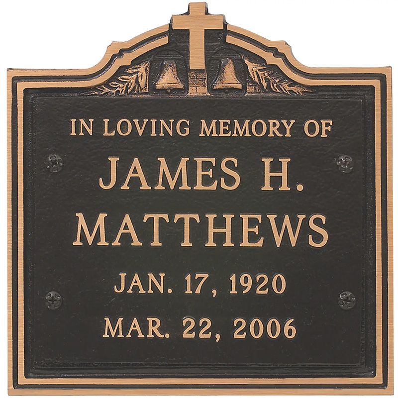 Columbarium Memorialization grave marker at Hiwassee Memorial Gardens in TN